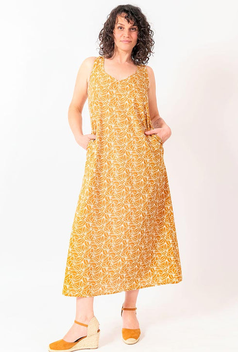 Y Why? Leichtes langes Baumwollkleid Lavinia
